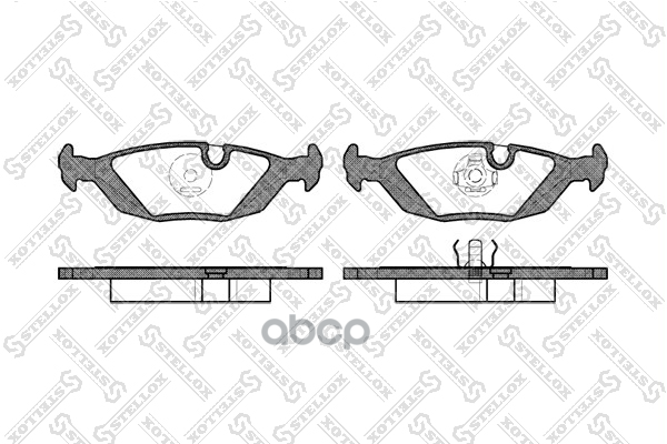 колодки дисковые задн.  Saab 900/9000 2.0i-2.3 88-98,Volvo 440/460 166010BSX Stellox арт. 166010BSX