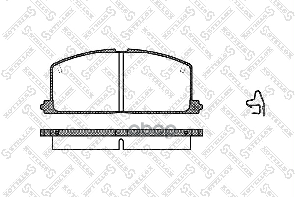 Колодки дисковые п. Toyota Camry 82-88/Ca Stellox арт. 178004SX