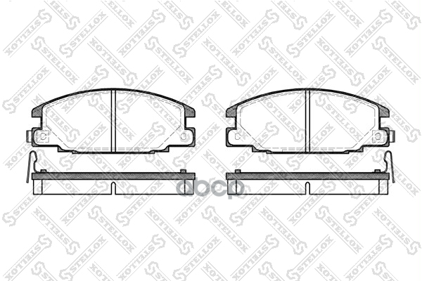 Колодки Дисковые П. С Антискр. Пл Opel Frontera 2.4/2.3Td 92-98/C 249004Bsx Stellox арт. 249004BSX