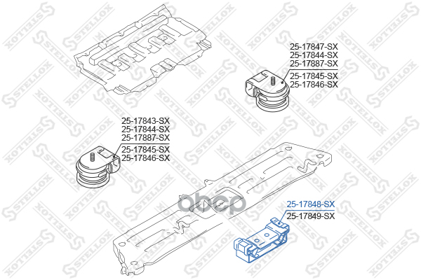 Подушка Двигателя Задняя Suzuki Grand V Stellox арт. 2517848SX