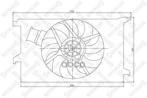 Вентилятор охлаждения  2999271SX Stellox арт. 2999271SX