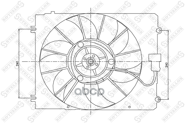 Вентилятор охлаждения  2999445SX Stellox арт. 2999445SX