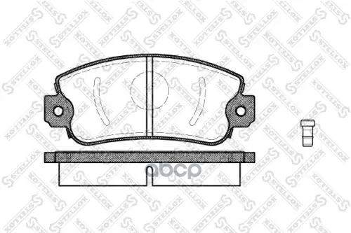 Колодки Дисковые П. Fiat Panda/Regata/Ritmo/Uno 1.0- Stellox 383 002-Sx Stellox арт. 383002_SX