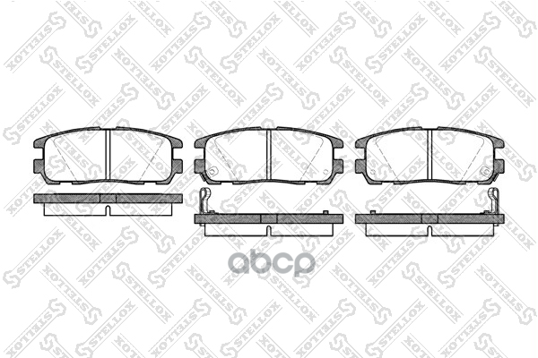 Колодки дисковые з. с антискр. пл. Opel Monterey/Frontera, Great W Stellox арт. 437002BSX