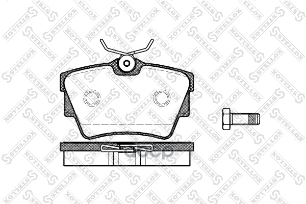 Колодки Дисковые З. Vw T4 Stellox арт. 602010BSX