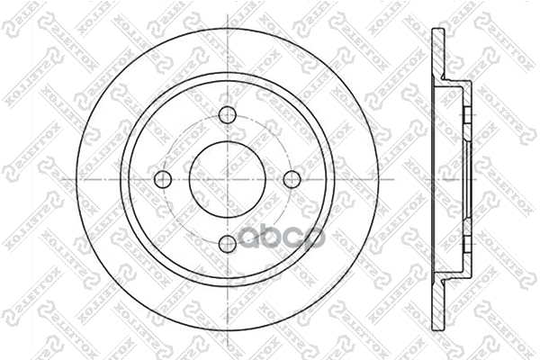 Диск Тормозной Задний Ford Focus/Sierra/Scorpio 2.0-2.9I 85> Stellox 60202536_Sx Stellox арт. 60202536_SX