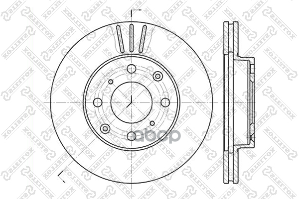 Диск Тормозной Передний Honda Civic 1.4-1.6 91> Stellox 6020-2615V-Sx Stellox арт. 60202615V_SX
