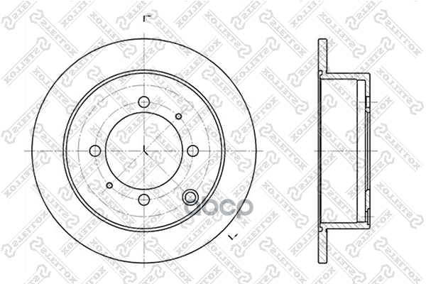 диск тормозной задн.  60203024SX Stellox арт. 60203024SX