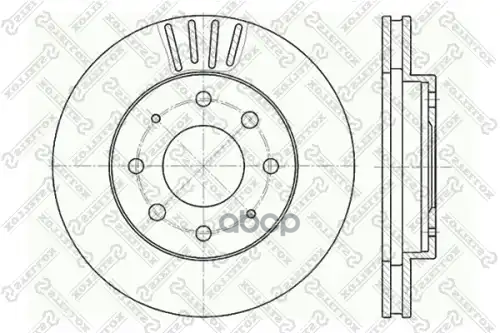 6020-3025V-Sx Диск Тормозной Передний Mitsubishi Space Wagonrunner Abs 1.8-2.0Td 91 60203025Vsx Stellox арт. 60203025VSX
