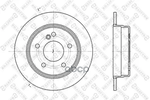 6020-3318-SX диск тормозной задний MB W202 1.8-2.82.0D2.2D 93 60203318SX Stellox арт. 60203318SX