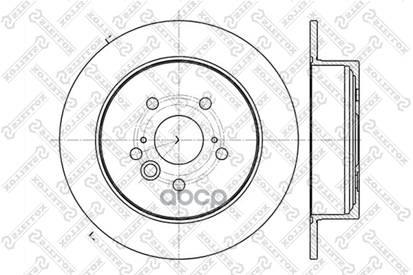 Диск тормозной задний Toyota Rav4 II 1.8&2.0 VVTi/2.0 D-4D 4WD 00 Stellox арт. 60204574SX