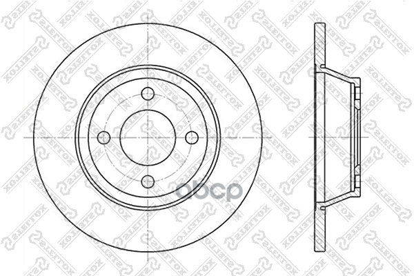 Диск тормозной передний Audi 80 B4 1.6/2.0/1.9TDi 92> STELLOX 6020-4741-SX Stellox арт. 60204741_SX