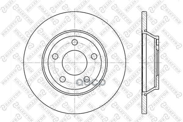 Диск тормозной передний Audi A4 1.6/1.9TDi 95> STELLOX 6020-4745-SX Stellox арт. 60204745_SX