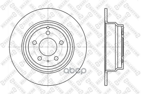 Диск Тормозной Задний Stellox 6020-4833-Sx Stellox арт. 6020-4833-SX