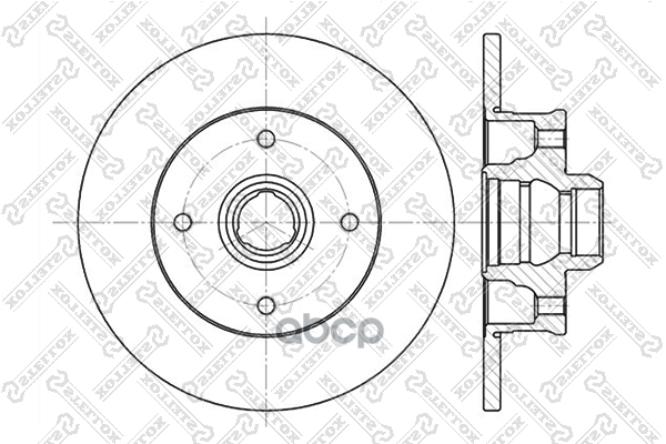 Диск тормозной задний VW Golf/Passat/Polo/Vento 1.8-1.9TDi 83> Stellox арт. 60209935SX