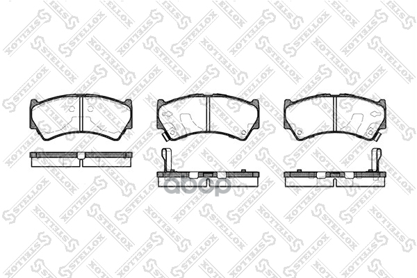 колодки дисковые торм. перед.  603052BSX Stellox арт. 603052BSX