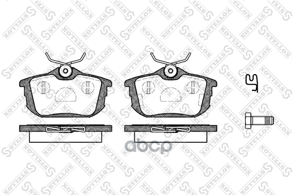 Колодки дисковые з. Smart Forfour 1.1/1.3/1.5 04> Stellox арт. 616012SX