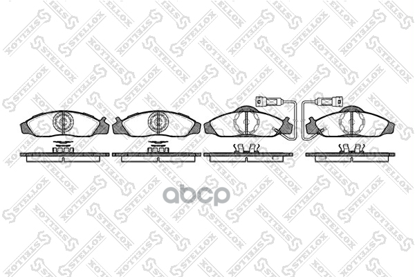Колодки Дисковые П Ssangyong Musso 88-00 | Перед | Stellox арт. 635002SX