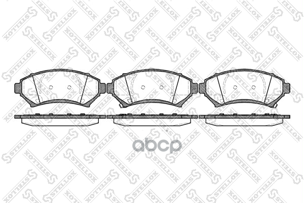 Колодки Дисковые П.  Pontiac Trans Sport 97/Bonneville 00-05, Cad 652002Bsx Stellox арт. 652002BSX