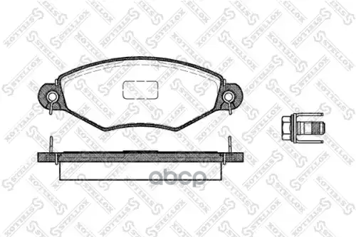 654 010B-SX колодки дисковые п. Peugeot 206 1.1i-1.9D 97-01306 1.4 97-00 654010BSX Stellox арт. 654010BSX