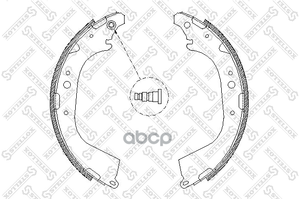 Колодки барабанные Toyota 4Runner all 87>/ Stellox арт. 661101SX
