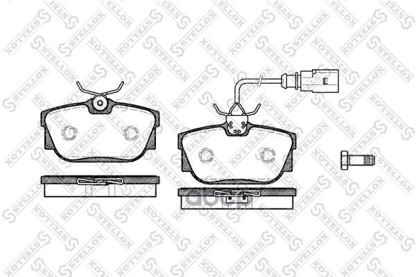 Колодки дисковые з. VW T4 1.8/2.0/2.5/1.9D/TD/2.4D &Syncro Stellox арт. 778000BSX