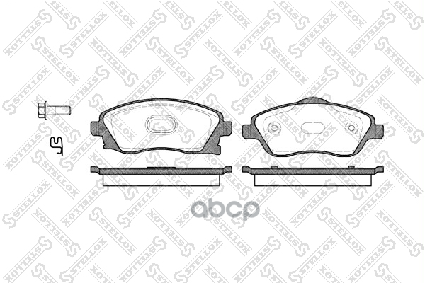 Колодки дисковые п. Opel Corsa C 1.0-1.7DTi 00> Stellox арт. 785012BSX