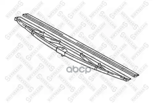 Щетка стеклоочистителя каркасная Universal 650мм крючок 12x4 и 9x4mm Stellox арт. 8700825SX