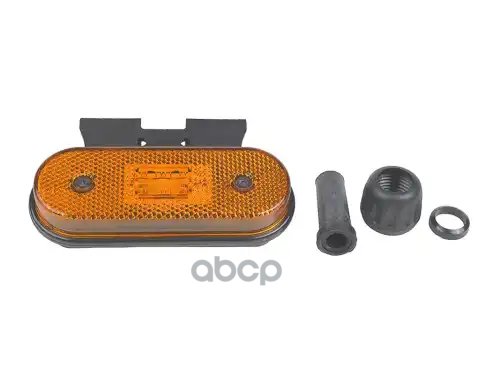 Фонарь габаритный желт., овал.,LED 120x47 c кроншт. с кругл. фишк. Stellox арт. 8733514SX