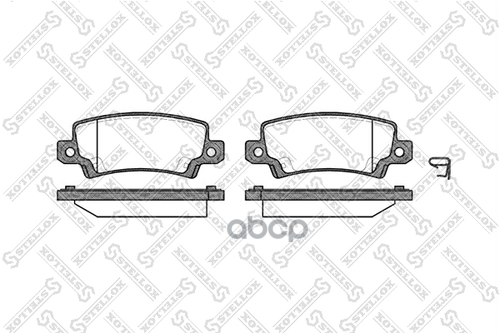 Колодки дисковые з. Toyota Corolla 1.4i/1.6/2.0D 01> диск Stellox арт. 885002BSX