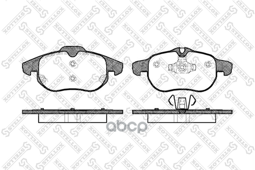 колодки дисковые п. с антискрип. пластинами Opel Vectra C/Signum 1 899000BSX Stellox арт. 899000BSX