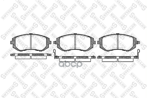 Колодки Дисковые П. Subaru Legacy 2.0I/2.5I 98-03/Impreza 2.0I/T W Stellox арт. 962002BSX