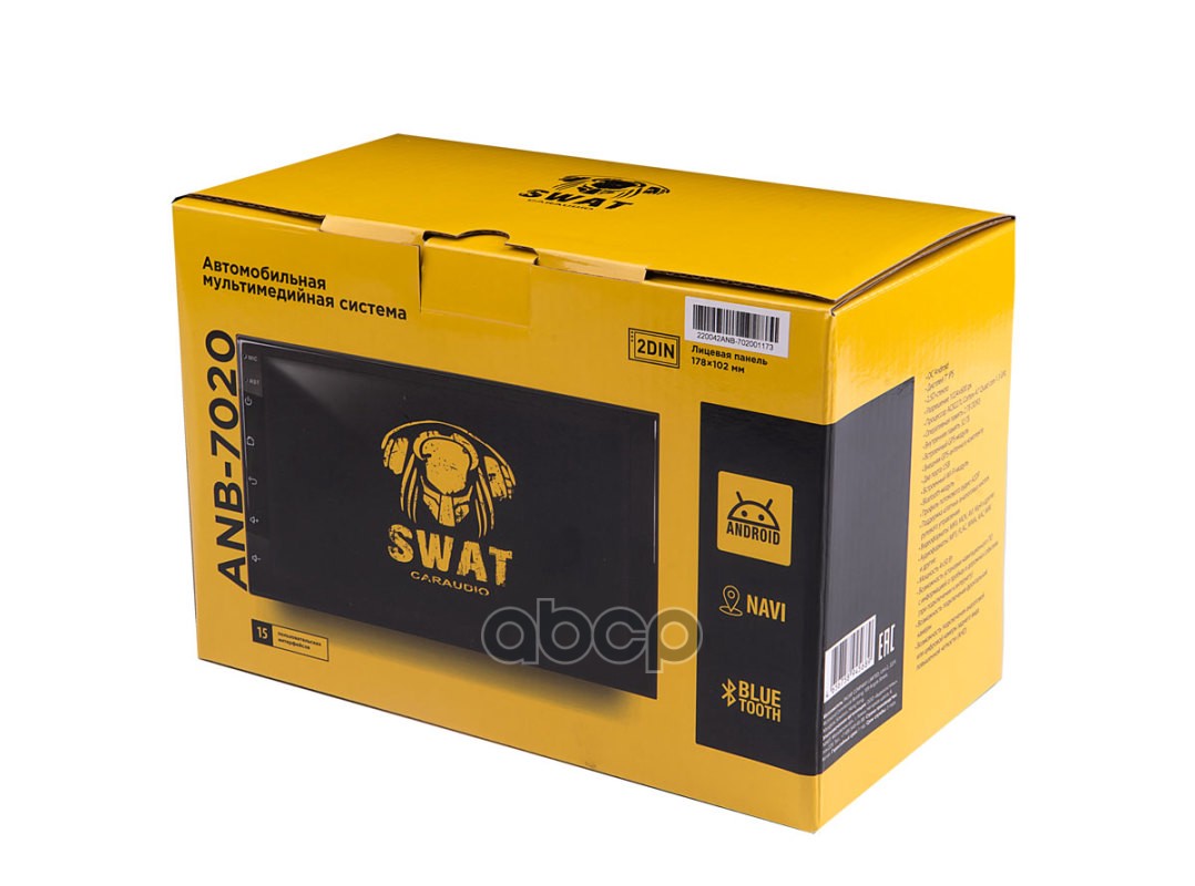 Автомагнитола Swat Anb-7020 , 7, 2 Din, Mp3, Usb, Bt, Navi, Android 10 Swat Swat Anb-7020 Swat арт. SWAT ANB-7020