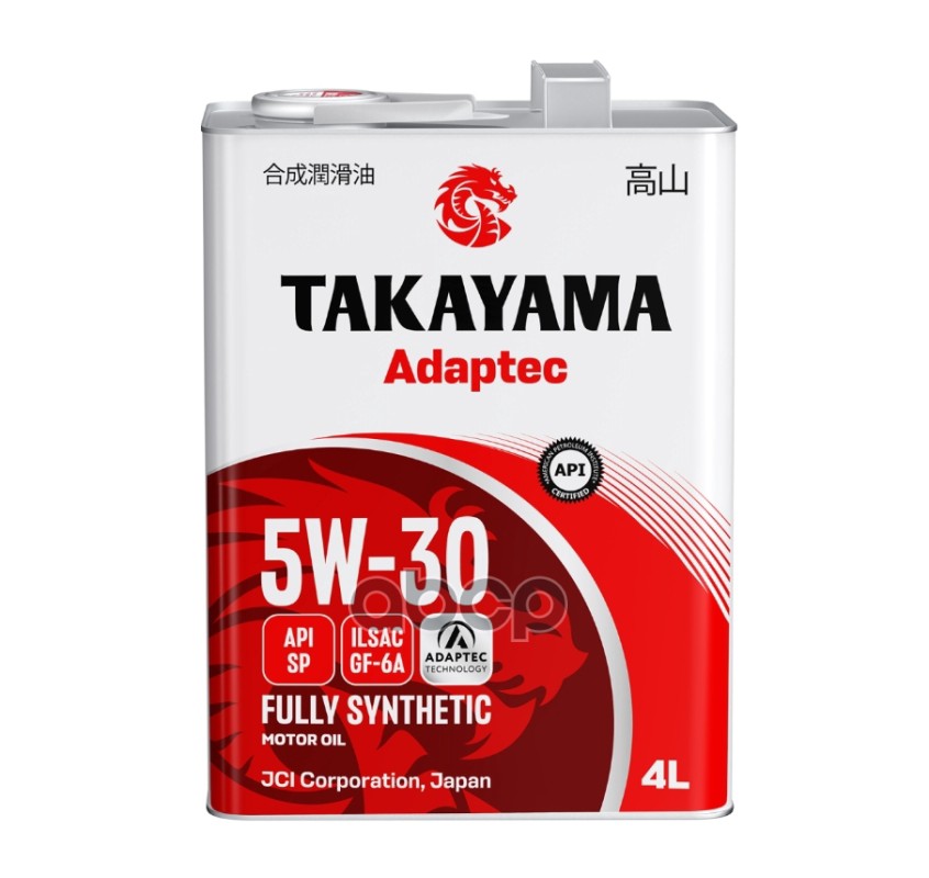 TAKAYAMA Масло моторное синтетическое Adaptec 5W30 SP, GF-6A 4л