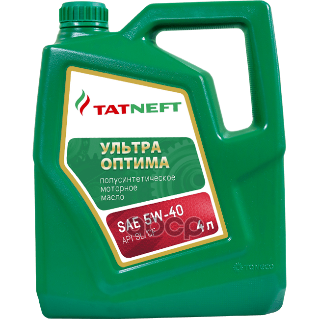 TATNEFT Масло Татнефть Ультра-Оптима Моторное 5W40 (Полусинтетика) 4Л Sl/Cf