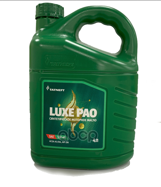 TATNEFT 5W-40 4L Luxe Pao Sn A3/B4 Масло Моторное Синтетическое