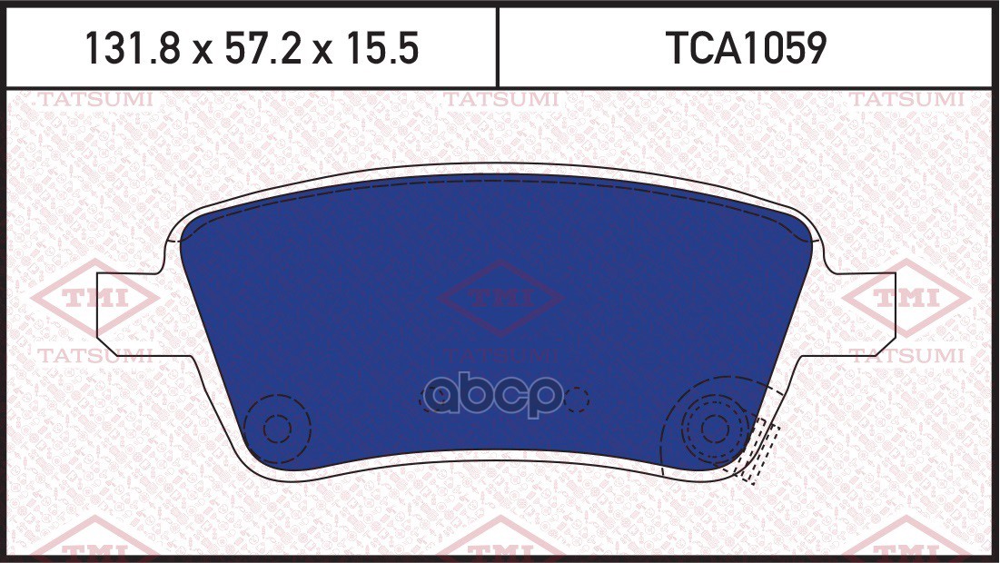 Колодки тормозные дисковые передние TATSUMI арт. TCA1059