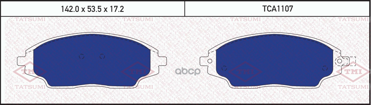 Колодки Тормозные Дисковые Chevrolet Aveo 11-> TATSUMI арт. TCA1107