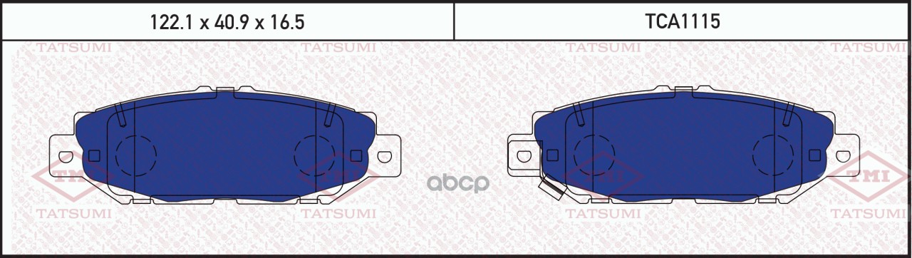 Колодки Тормозные Дисковые Mazda 6 02-> TATSUMI арт. TCA1115