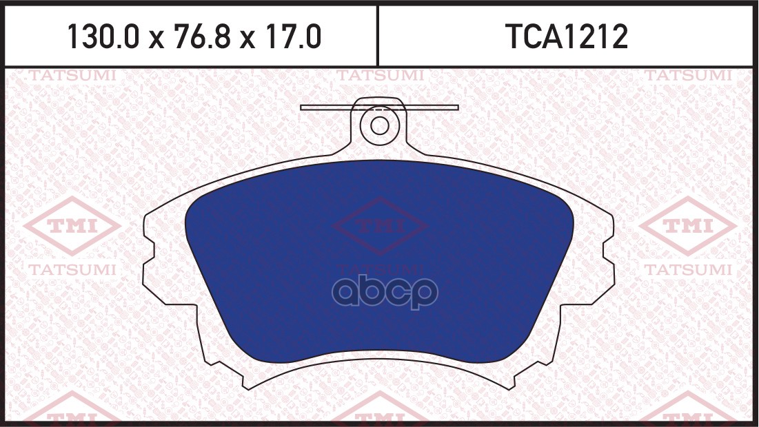 Колодки Тормозные Дисковые Volvo S40/V40 97-> TATSUMI арт. TCA1212