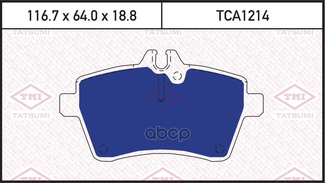 Колодки Тормозные Дисковые Mercedes W169/W245 04-> TATSUMI арт. TCA1214