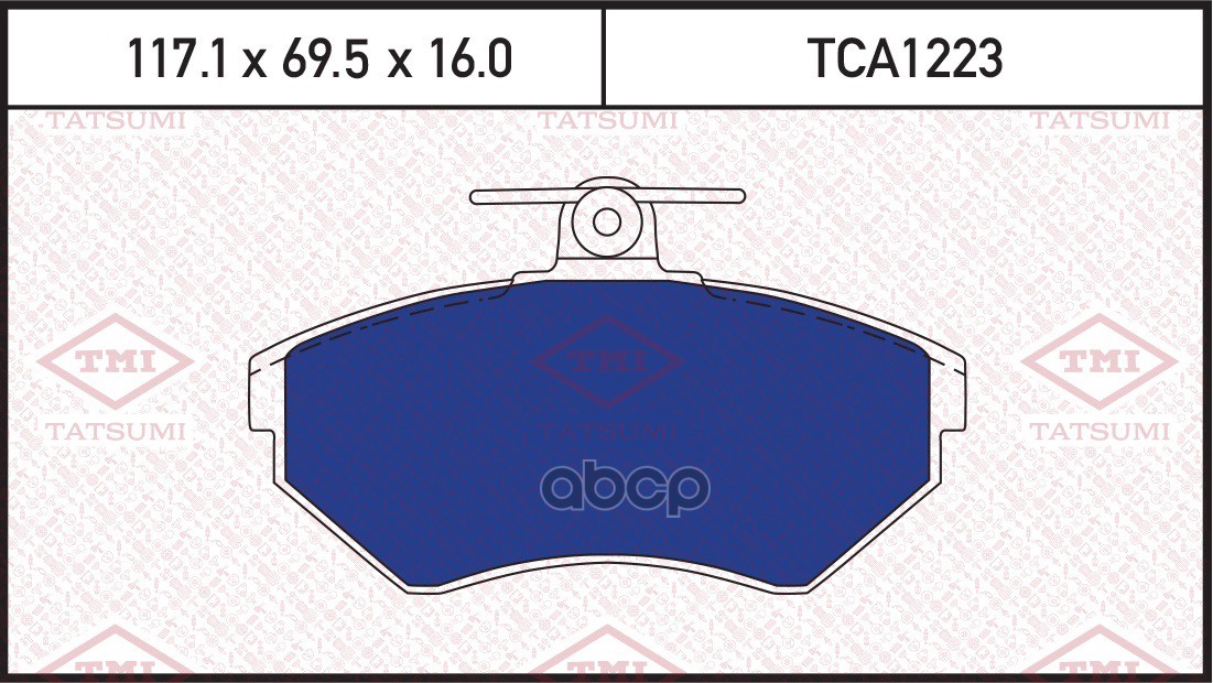 Колодки тормозные дисковые передние TATSUMI арт. TCA1223