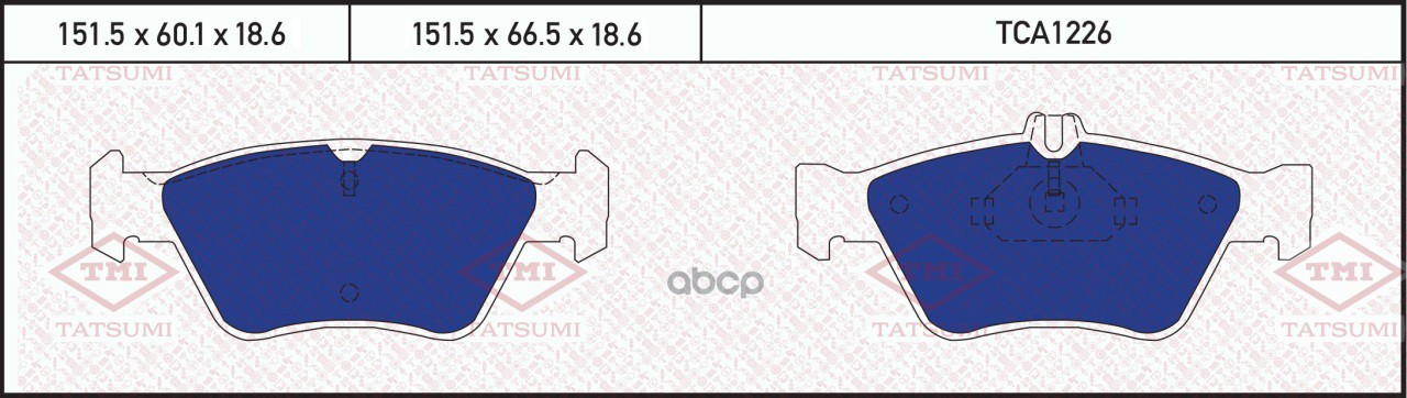 Колодки Тормозные Дисковые Mercedes W210 95-> TATSUMI арт. TCA1226