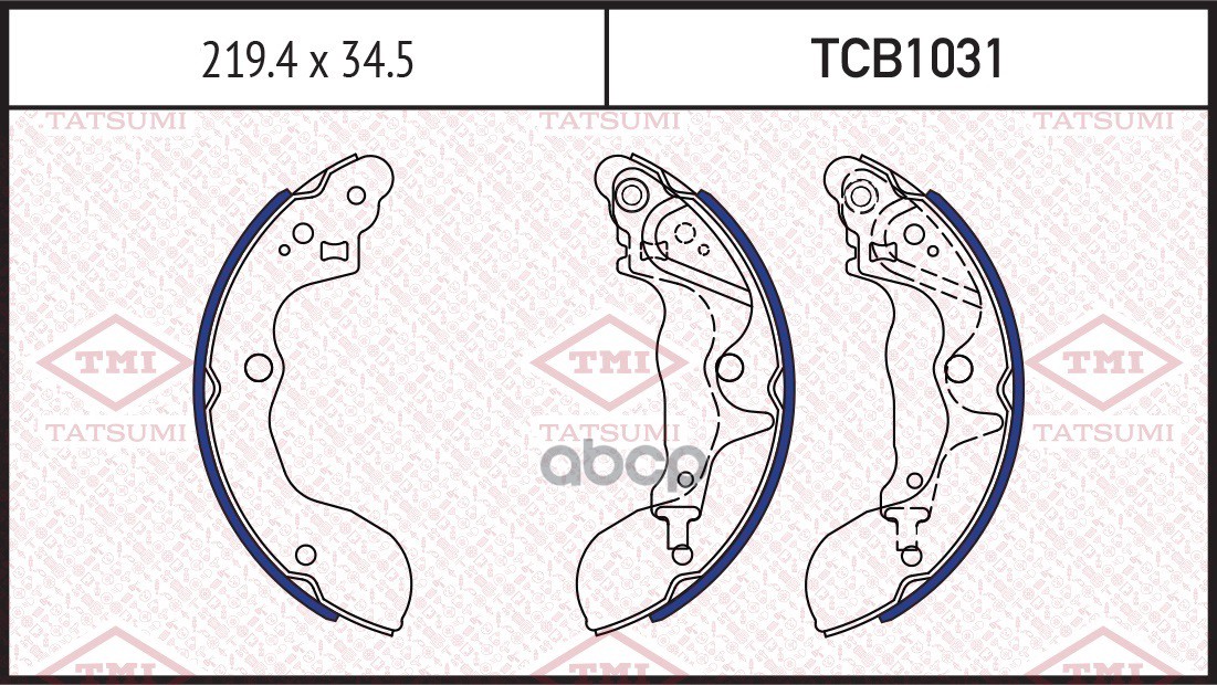 Колодки Тормозные Барабанные Suzuki Sx4 06-> TATSUMI арт. TCB1031