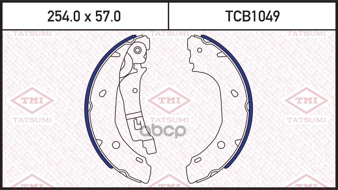 Колодки Тормозные Барабанные Citroen Jumper 94->Fiat Ducato 94->Peugeot Boxer 94-> TATSUMI арт. TCB1049