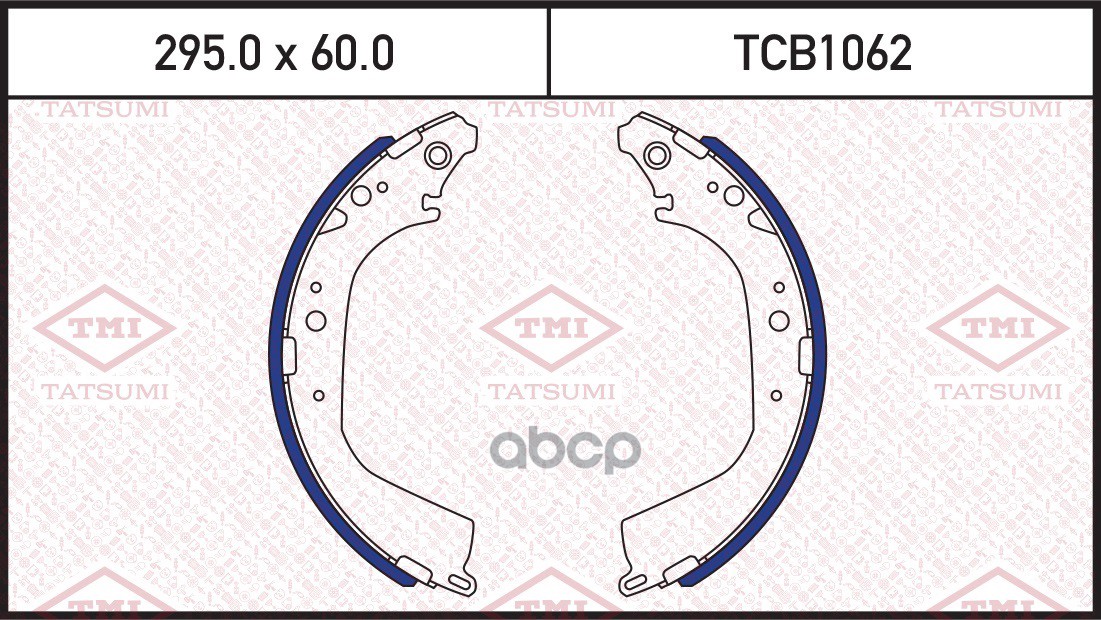 Колодки Тормозные Барабанные | Зад | TATSUMI арт. TCB1062