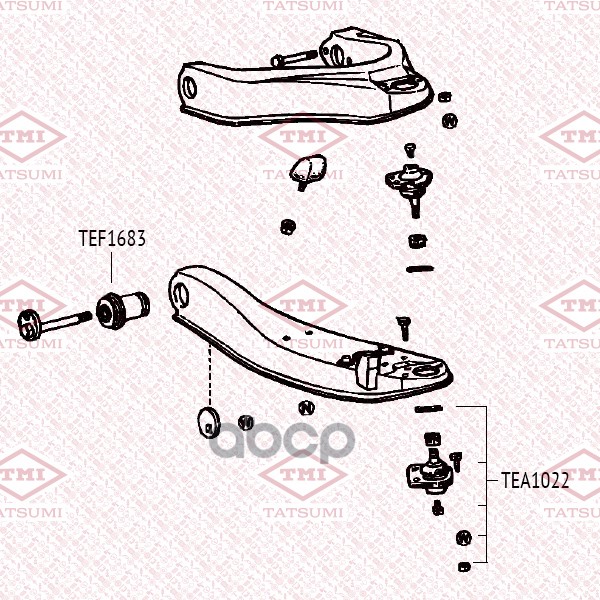 Опора Шаровая Нижняя L/R Toyota Liteace/Townace 82- Tea1022 TATSUMI арт. TEA1022