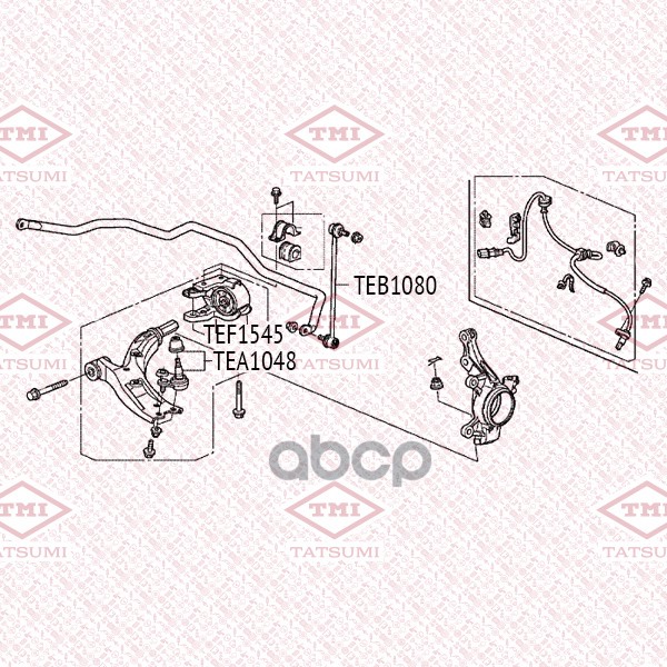 Опора шаровая нижняя L/R HONDA CR-V 07- TEA1048 TATSUMI арт. TEA1048