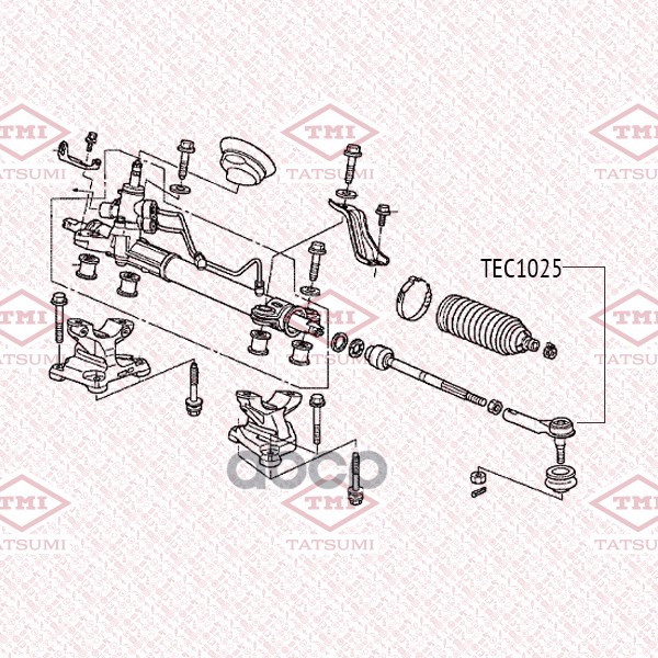 Наконечник рулевой тяги L/R TATSUMI арт. TEC1025