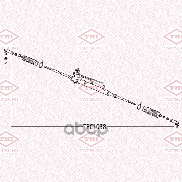 Наконечник рулевой тяги L/R TATSUMI арт. TEC1038